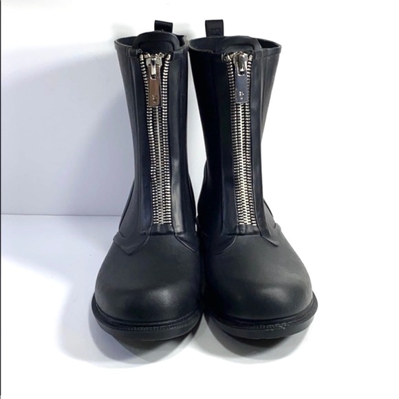 Frye Black Storm Zip Rain Bootie Waterproof Boots - Picture 2 of 16